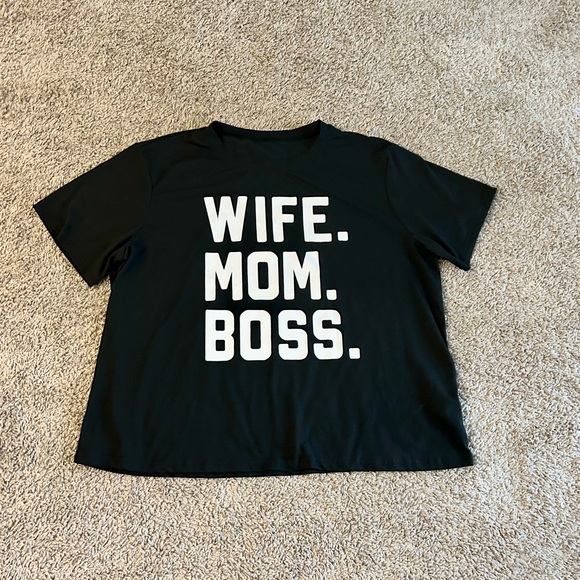 SHEIN Tops - Wife Mom Boss Plus Size Graphic Tee